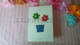 衍纸产品DIY纯手工立体贺卡 祖国花朵