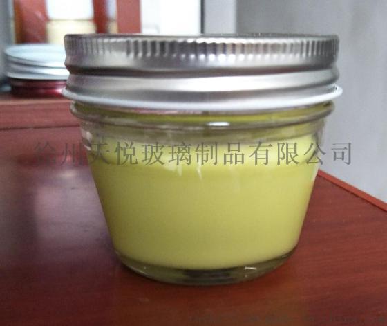 过果酱玻璃烛台杯,玻璃罐