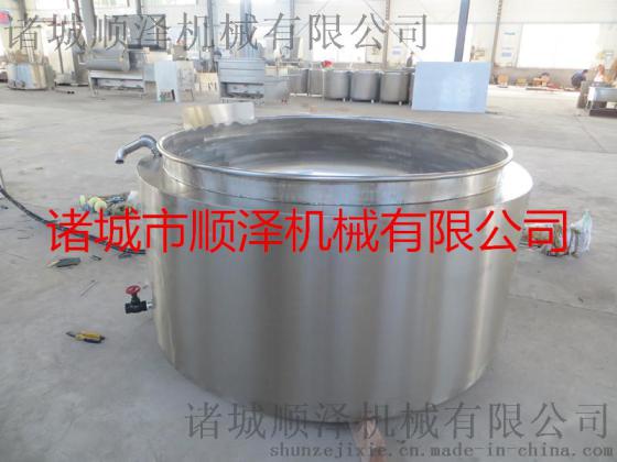 顺泽机械专业供应不锈钢松香锅 蒸煮锅 猪头松香锅  半自动控制
